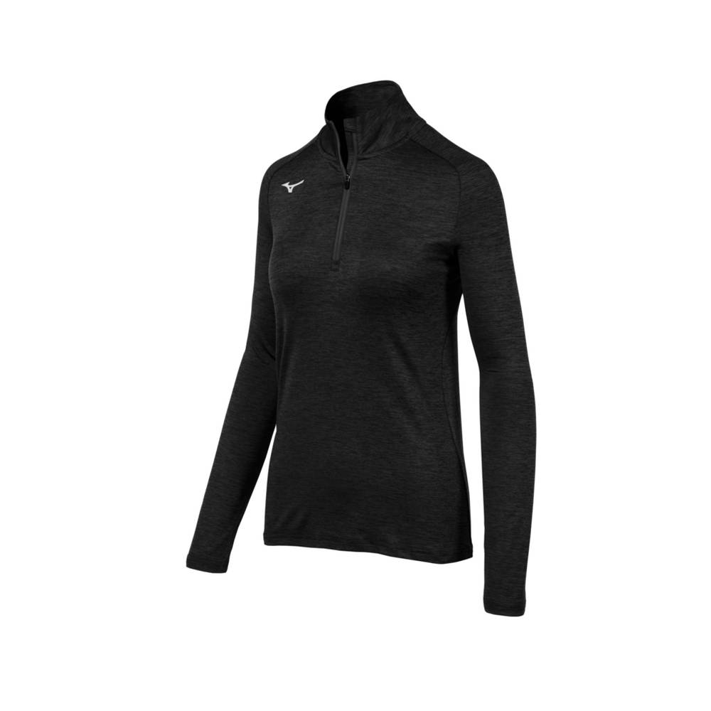 Mizuno Women's Alpha ½ Zip Pullover Black (530036-XSN)